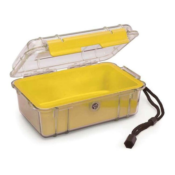 Pelican Micro Case,Yellow,7.50 x 5.06 x 3.12 In 1050