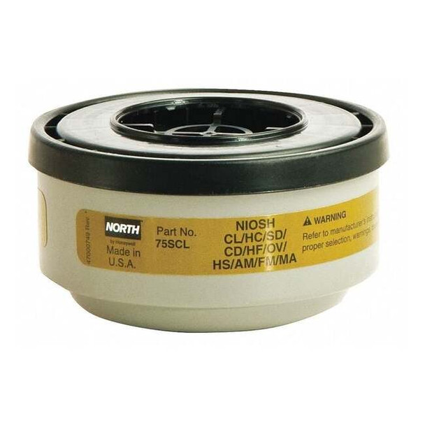 North Cartridge, N, Olive, Threaded, North Full or Half Mask Respirators 75SCL