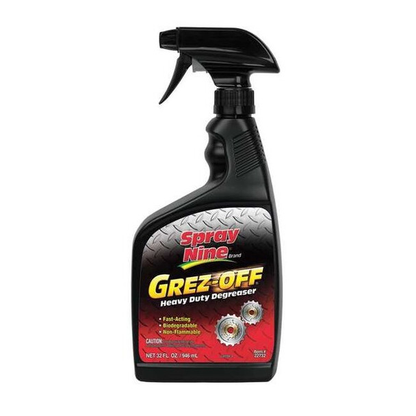Degreaser, 32 Oz Trigger Spray Bottle, Liquid, Clear Orange, 12 PK