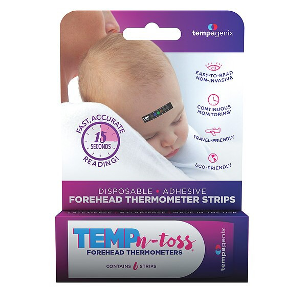 Temp N Toss Disposable Forehead Thermometer,PK6 C-8735