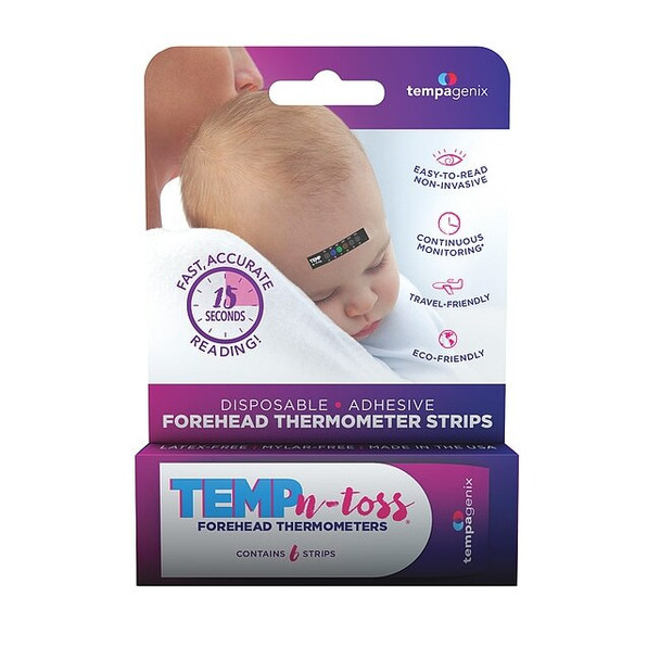 Temp N Toss Disposable Forehead Thermometer,PK6 C-8735