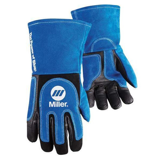 Performance Welding Gloves, Gauntlet Cuff, Wing Thumb, Premium Pigskin, L, 1 PR