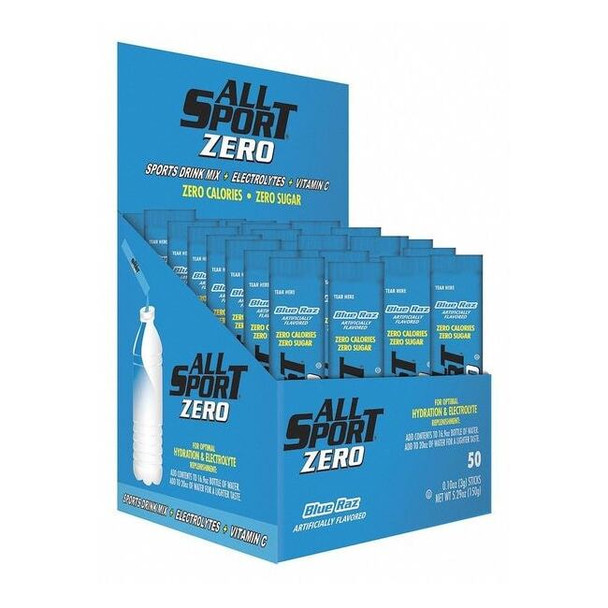 All Sport Sports Drink Mix,Blue Raz Flavor,PK50 10125021