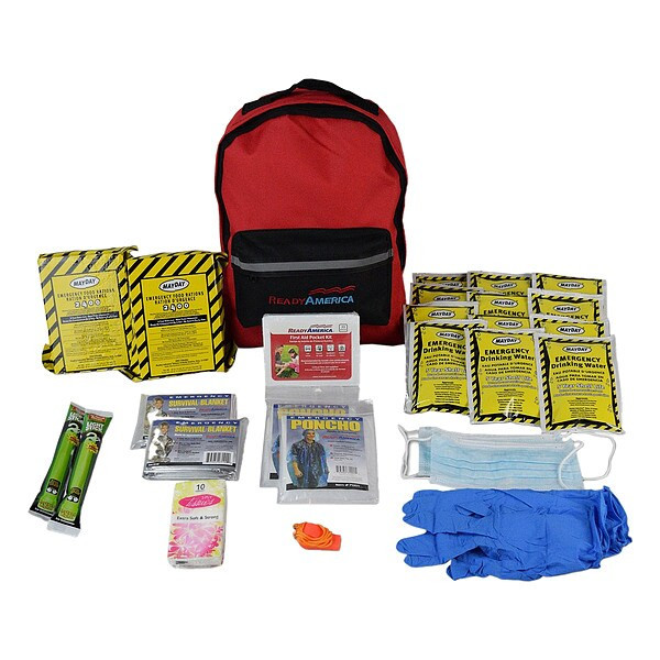 Ready America Survival Kit, Fabric 62 Components, 2 People Served 70280