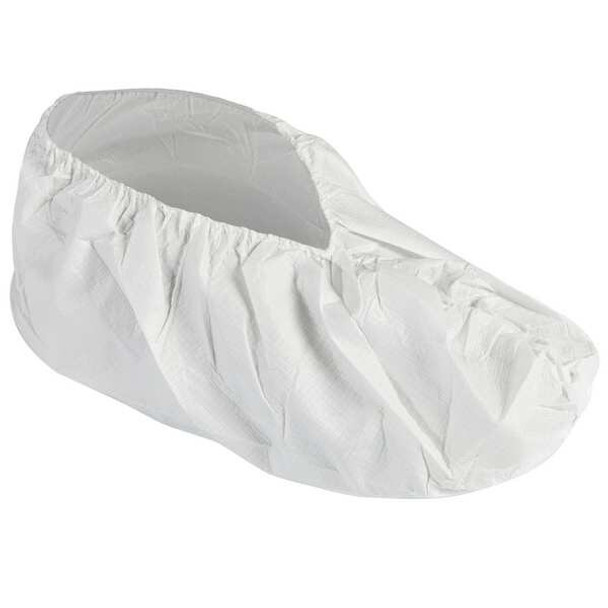 Shoe Covers, Microporous Film Laminate, White, Slip Resistant Sole: No ,L