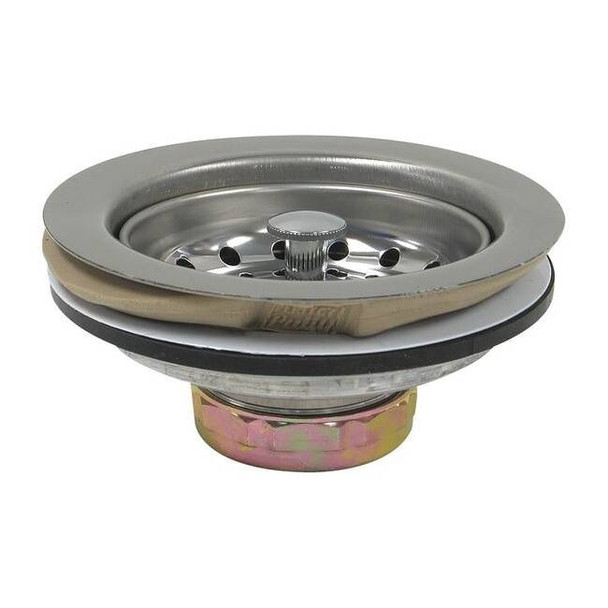 Perfect Putty Sink Strainer,4-1/2" L,Zinc/Plastic 59-3100