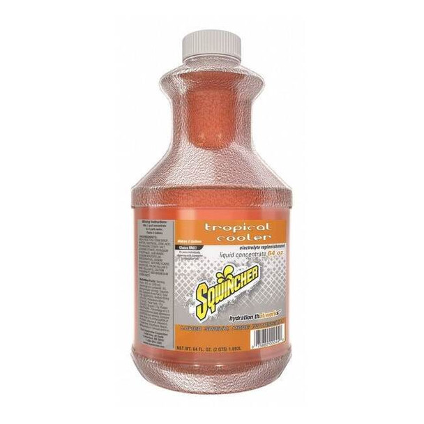 Sqwincher Sports Drink Liquid Concentrate 64 oz., Tropical Cooler 159030329