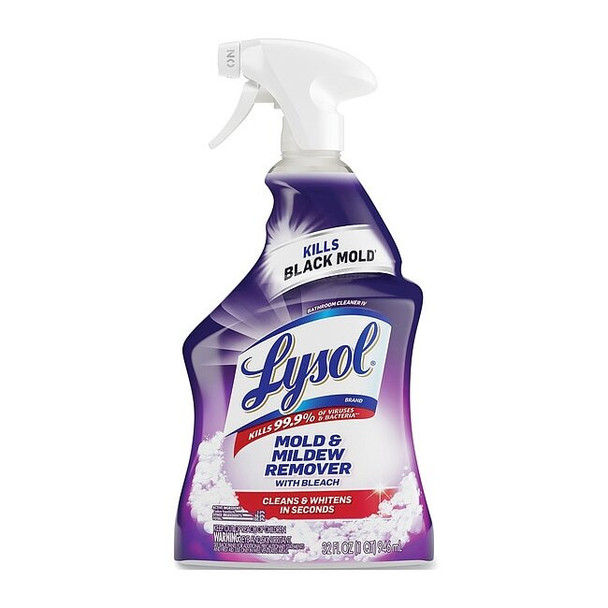 Lysol Liquid 32 oz. Mold Mildew Remover, Trigger Spray Bottle, 12 PK 19200-78915