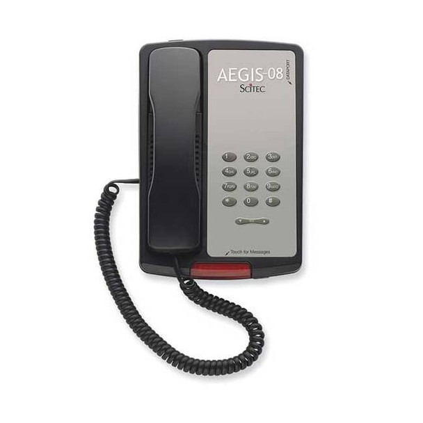 Cetis Hospitality Basic Phone, Black Aegis-P-08 (BK)