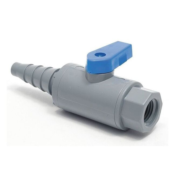 Manufacturer Varies 1/4" FNPT x Barb PVC Ball Valve Inline PVC 638-TB4F-F
