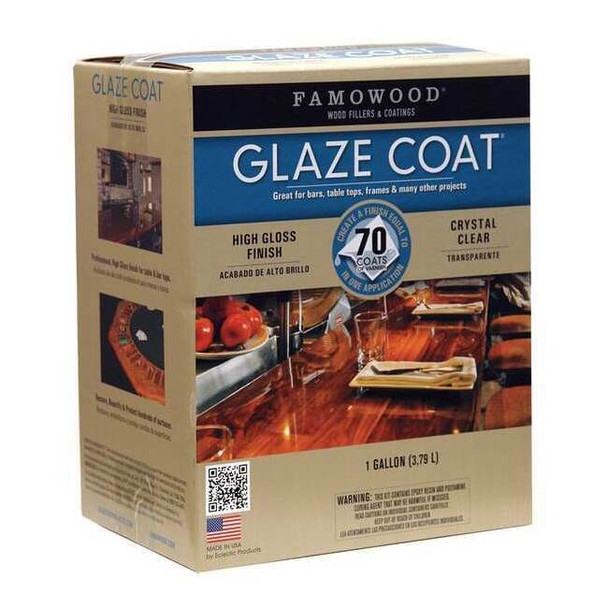 Famowood 1 gal Finish, High Gloss Finish, Clear, Oil Base 5050110