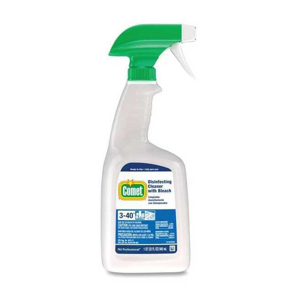 Cleaner and Disinfectant, Trigger Spray Bottle, 32 oz, Unscented, 8 PK