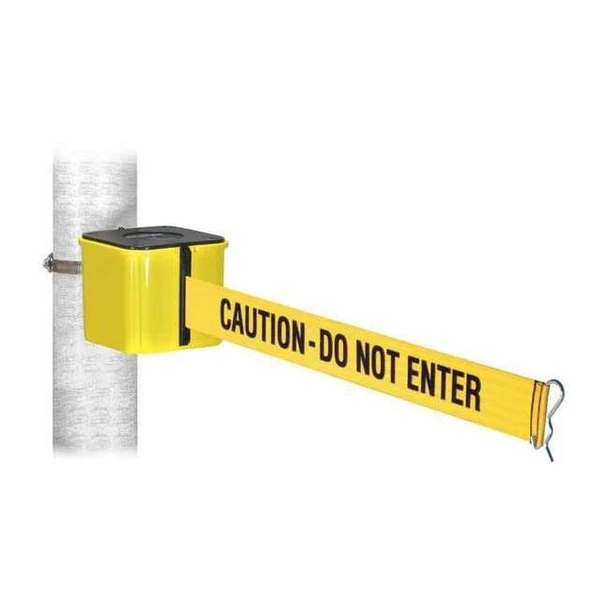 Retracta-Belt Warehouse Barrier,30ft CAUTION DO NOT EN WH412YW30-CAU-HC