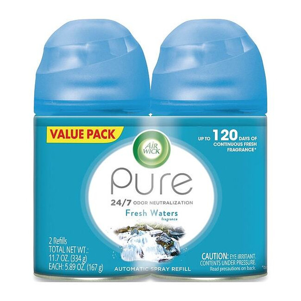 Freshmatic Ultra Spray Refill, Fresh Waters, 5.89 oz Aerosol Spray, PK6