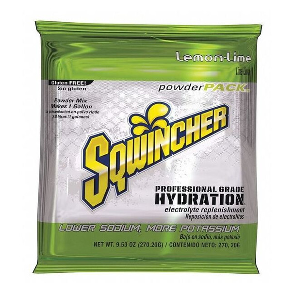 Sqwincher Sports Drink Mix Powder 9.5 oz., Lemon-Lime, PK20 159016008