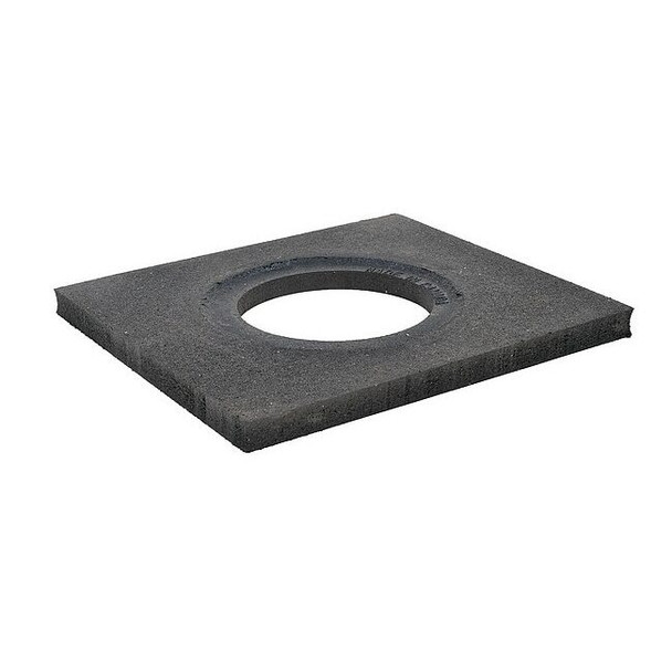 Trim Line Base, Rubber, 1 in Height, 17 in Length, 10 lb, Black
