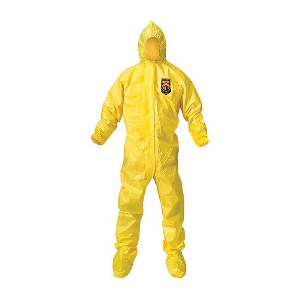 Kleenguard ChemSpry Protect Covall Hood Boot ZipFrnt ElasWrist 2X YEL 00685
