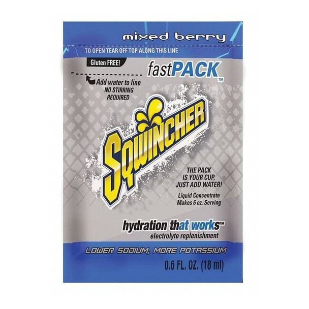 Sqwincher Fast Pack Mixed Berry Liquid Concentrate 159015300