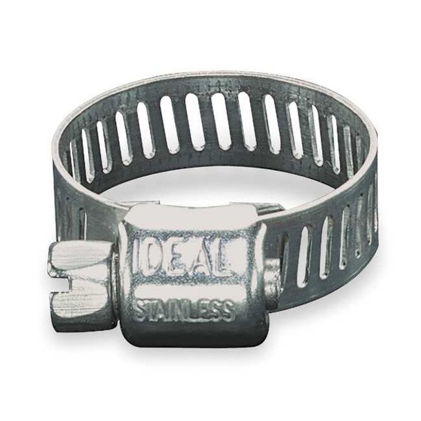 Worm Gear Hose Clamp, 5 in - 7/8 in, 300 Stainless Steel, 6 SAE Number, PK10