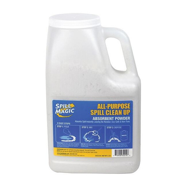 Spill Magic Loose Sorbent, 1 gal, Universal, White SM202DB