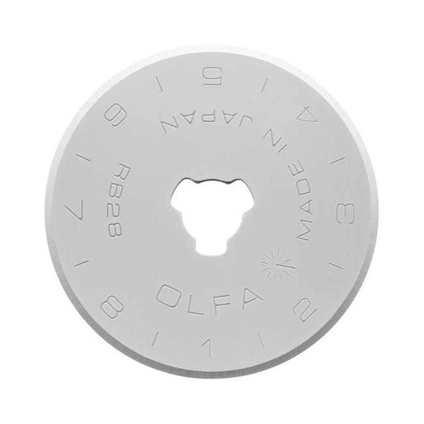 Olfa Rotary Straight Blade,28mm W, PK10 RB28-10