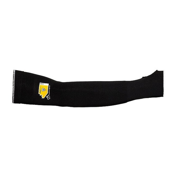 Cut-Resistant Sleeve, Cut Level A4, 18 in Length, Thumbhole, Black, S,PR
