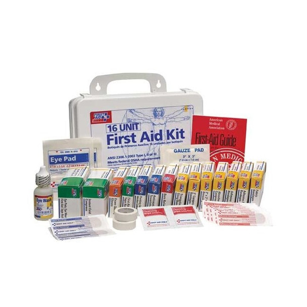 First Aid Kit and Housing, Plastic 89 Components, 25 People Served