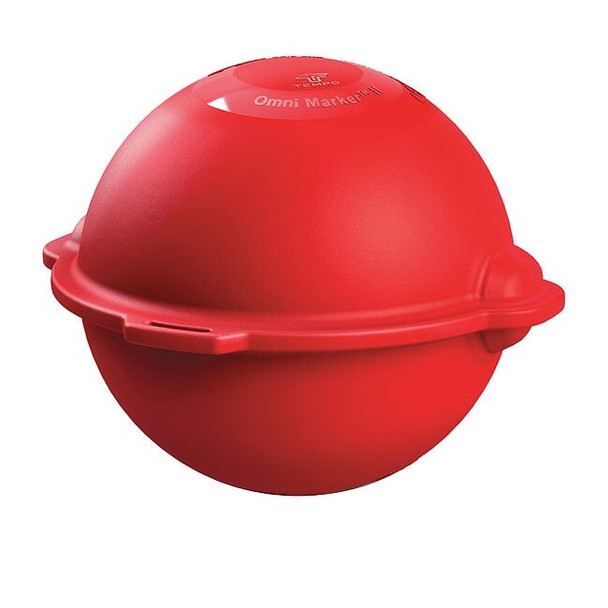 Tempo Communications Marker Ball, Ball, Rd, PE, 5 ft Burial D OM-09