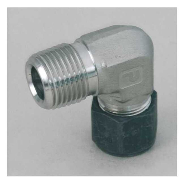 Parker 1/4" x 1/2" MNPT x CPI 316 SS Male 90 Degree Elbow 8-4 CBZ-SS