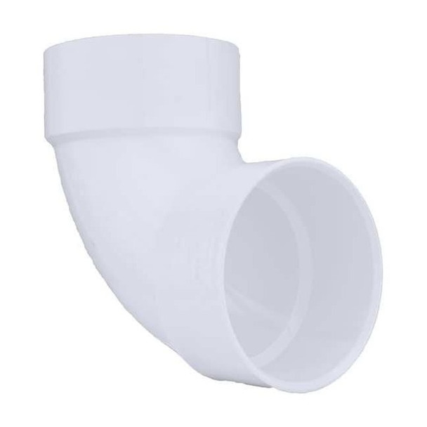 Manufacturer Varies PVC 90 Degree Elbow, Hub, 6 in Pipe Size 1WKV8