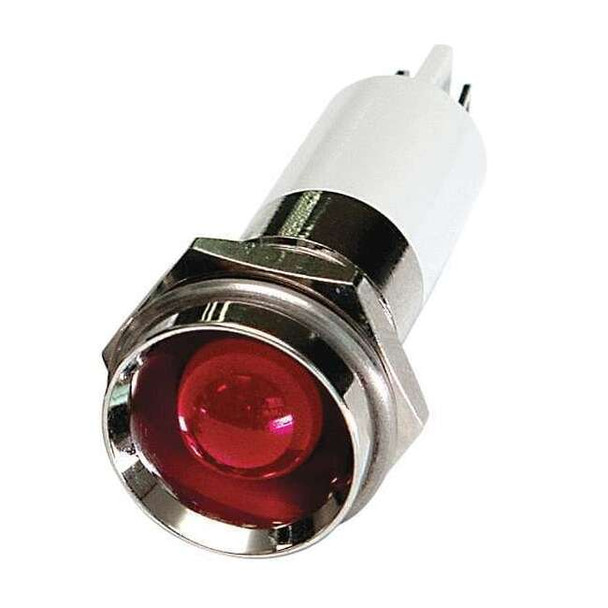 Manufacturer Varies Protruding Panel Light, Red, 110 V AC 24M124