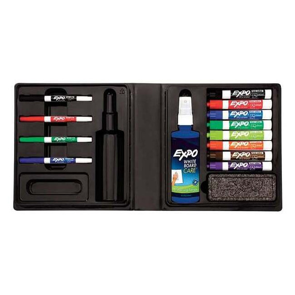 Expo Dry Erase Marker Set, Chisel/Fine Tip, Assorted Colors Low Odor 80054
