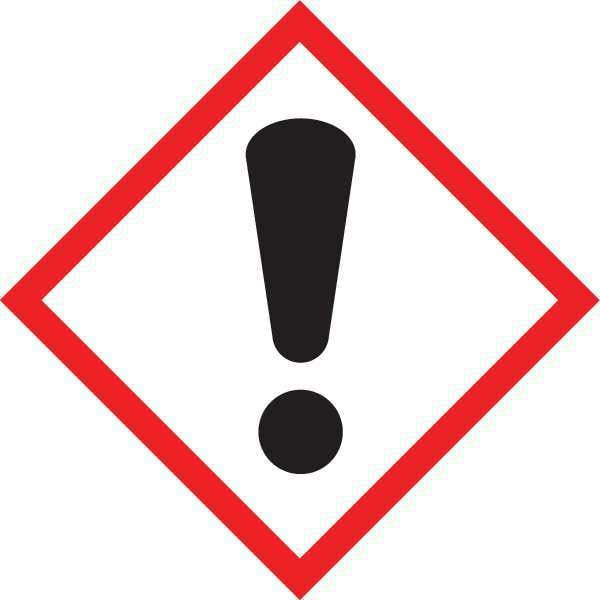 Accuform Label,Exclamation,1x1 In,Poly,500 Roll LZH607EV5