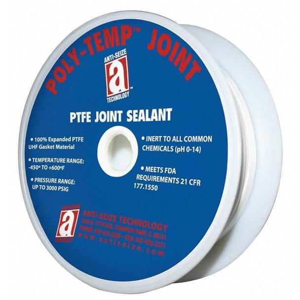 Anti-Seize Technology Gasket-Making Tape,3/4" W,White 28320
