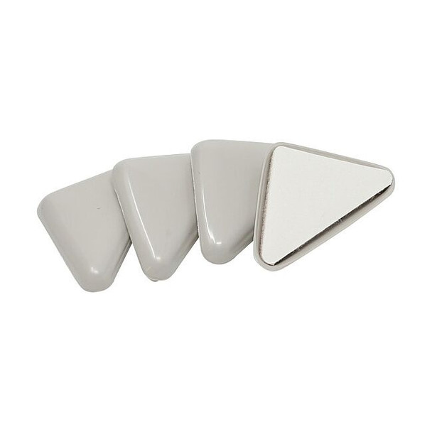 Master Caster Furniture Glide, SelfStck, Triangle, 2", PK4 87004