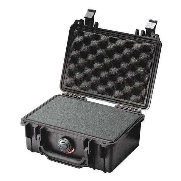 Pelican Black Protective Case, 8.41"L x 6.76"W x 3.87"D 1120