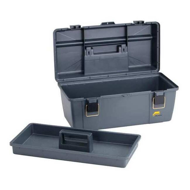 Plano Portable Tool Box, Plastic, Gray, 20 in W x 11 in D x 9 in H 651-010