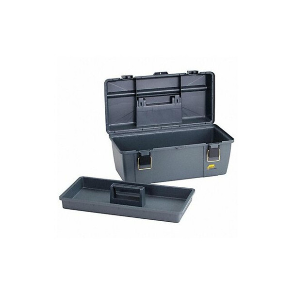 Plano Portable Tool Box, Plastic, Gray, 20 in W x 11 in D x 9 in H 651-010