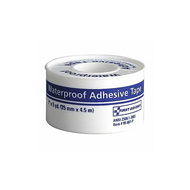 First Aid Only Waterproof Tape, White, WP1 in. W, 5 in. L M687-P