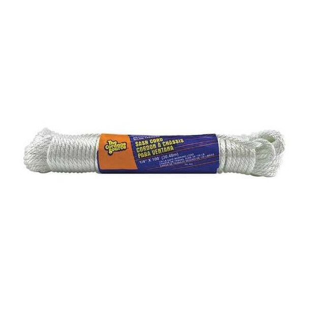 Manufacturer Varies Gen. Purp. Utility Rope,1/4"Dia.x100'L 49S-WA