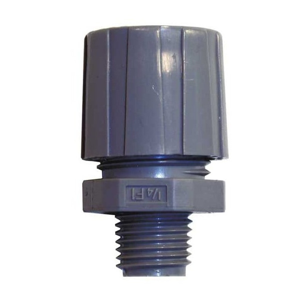 Hubbell Wiring Device-Kellems Cord Connector,1/4 in.,Straight,Gray SHC1003CR