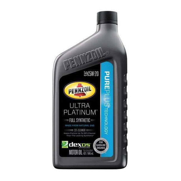 Pennzoil Engine Oil, 5W-20, Synthetic, Ultra Platinum, 1 Qt. 550040863