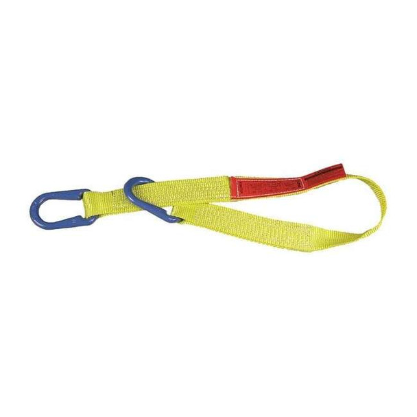 Lift-All Web Sling, Type U, 3 ft L, 2 in W, Nylon, Yellow UU2802NX3