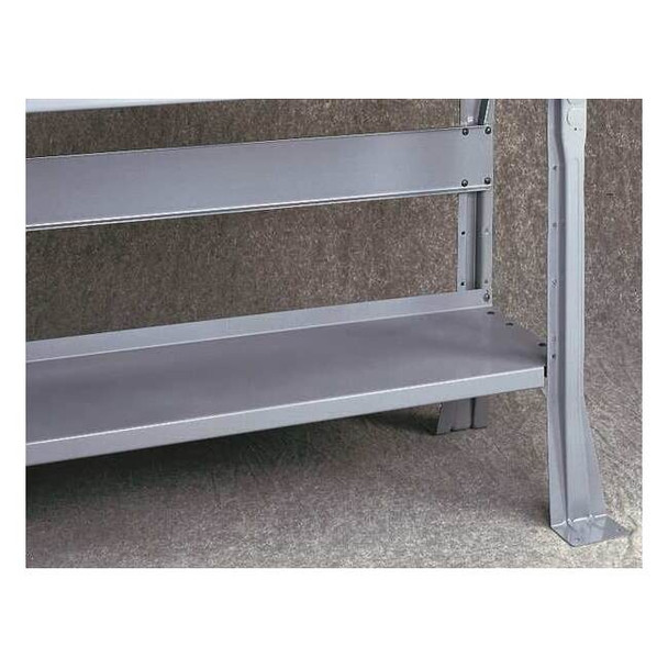 Tennsco Lower Shelf,48 W x 14 D x 1 in. H,Gray S-48