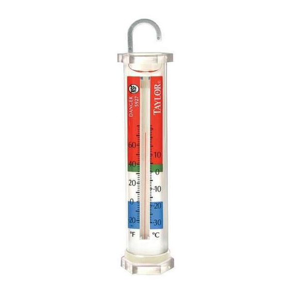 Taylor Food Srv Thermometer, -20 to 60,Analog 5927