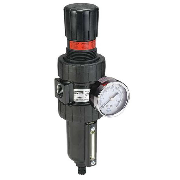 Parker Filter/Regulator,11.76 In. H,3.24 In. W 07E34B18AC