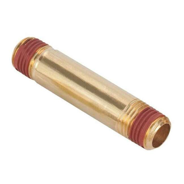 Parker 1/4" MNPT x 1-1/2" TBE Brass Long Pipe Nipple VS215PNL-4-15