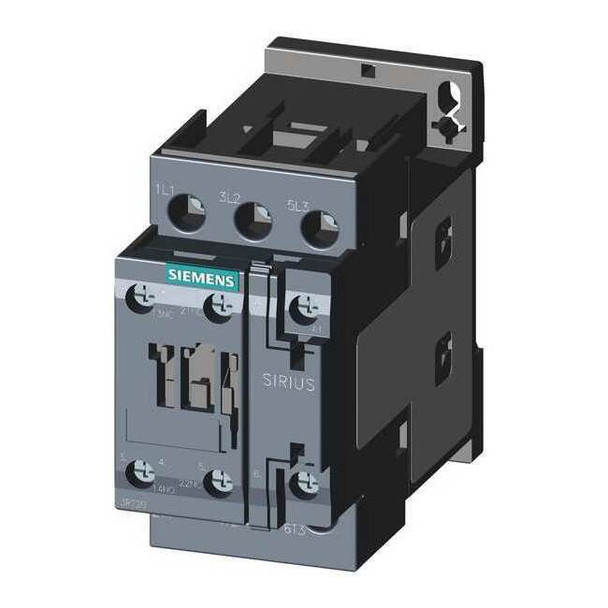 IEC Magnetic Contactor, 1NC/1NO, 208V AC, 3 P, Non-Reversing, Screw