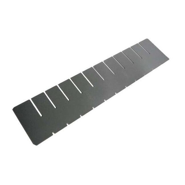 Lewisbins Plastic Divider, Gray, 14 7/8 in L, 1 15/16 in H DV1625 Grey