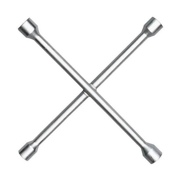 Ken-Tool Lug Wrench,14in.L,Chrome,4 Way 35635